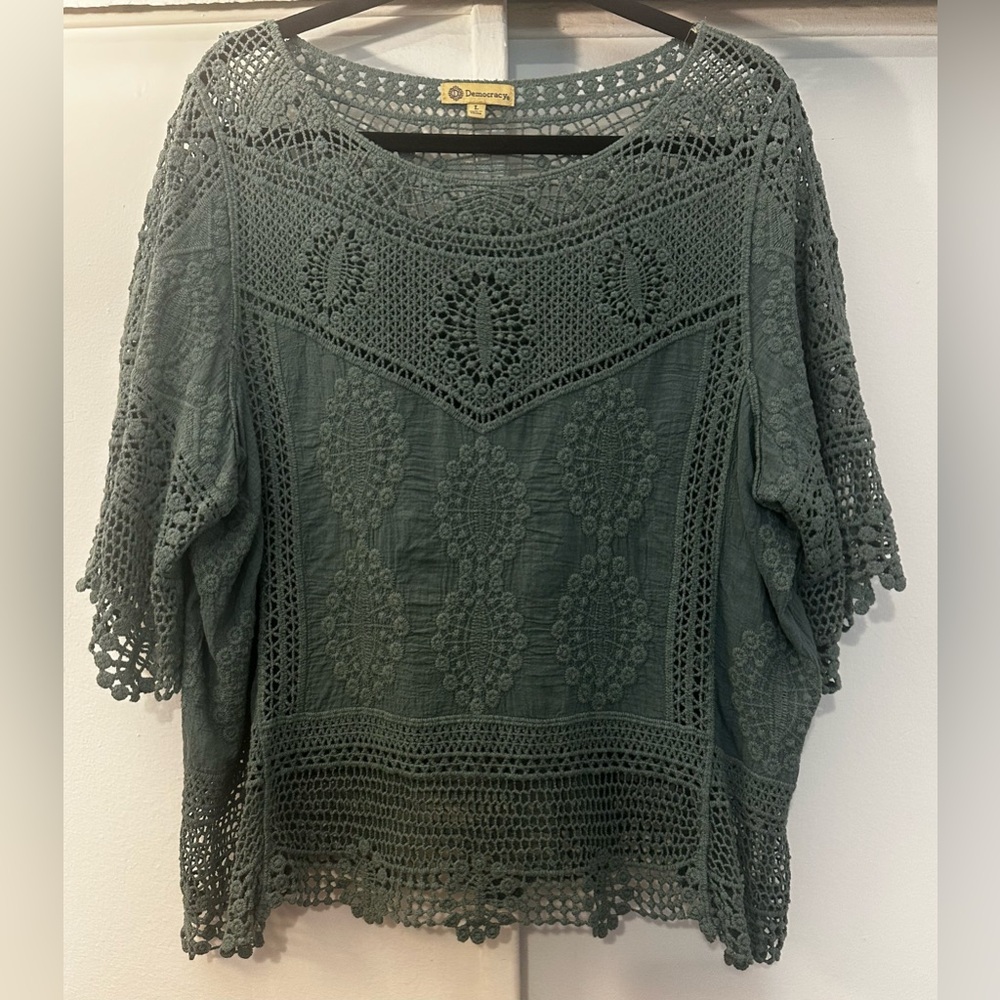 Democracy - Crochet Blouse - Size L